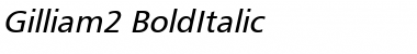Download Gilliam2 BoldItalic Font