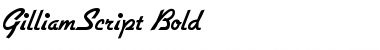 Download GilliamScript Bold Font
