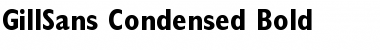 Download GillSans Condensed Bold Font
