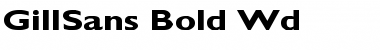 Download GillSans-Bold Wd Regular Font