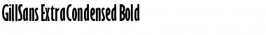 Download GillSans-ExtraCondensed Bold Font