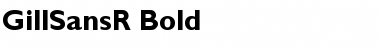 Download GillSansR Bold Font