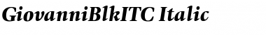 Download GiovanniBlkITC Italic Font