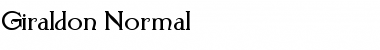 Download Giraldon Normal Font