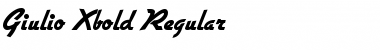 Download Giulio-Xbold Regular Font