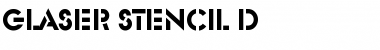 Download Glaser Stencil D Regular Font