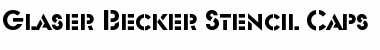 Download Glaser Becker Stencil Caps Regular Font