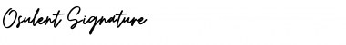 Download Osulent Signature Font