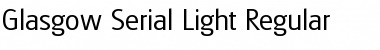 Download Glasgow-Serial-Light Regular Font