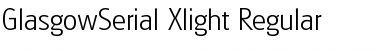 Download GlasgowSerial-Xlight Regular Font