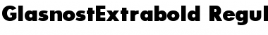 Download GlasnostExtrabold Regular Font