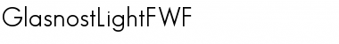 Download GlasnostLightFWF Font