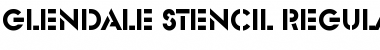 Download Glendale-Stencil Regular Font