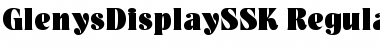 Download GlenysDisplaySSK Regular Font