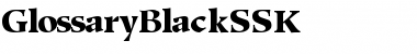 Download GlossaryBlackSSK Regular Font