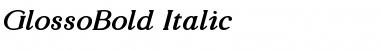 Download GlossoBold Italic Regular Font