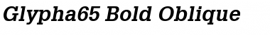 Download Glypha65 BoldItalic Font