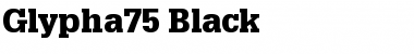 Download Glypha75-Black Black Font