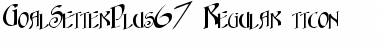 Download GoalSetterPlus67 Font