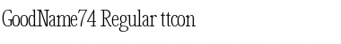 Download GoodName74 Font