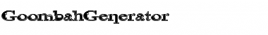 Download GoombahGenerator Font