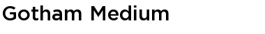 Download Gotham Medium Font