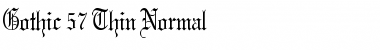 Download Gothic 57 Thin Font