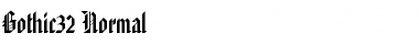 Download Gothic32 Font