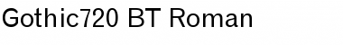Download Gothic720 BT Font