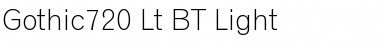 Download Gothic720 Lt BT Font