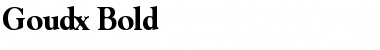 Download Goudx-Bold Font
