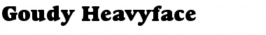 Download Goudy Heavyface Regular Font