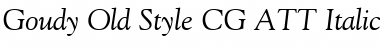 Download Goudy Old Style CG ATT Font