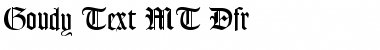 Download Goudy Text MT Dfr Font