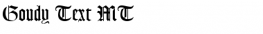 Download Goudy Text MT Font