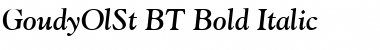 Download GoudyOlSt BT Bold Italic Font