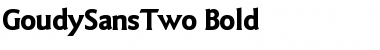 Download GoudySansTwo Font