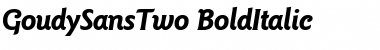 Download GoudySansTwo Font