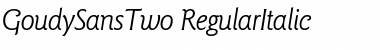 Download GoudySansTwo Font
