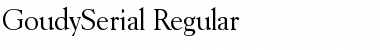Download GoudySerial Regular Font