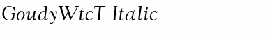 Download GoudyWtcT Italic Font