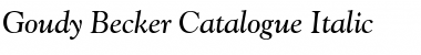 Download Goudy Becker Catalogue Font