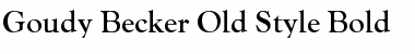 Download Goudy Becker Old Style Font