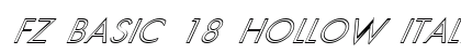 FZ BASIC 18 HOLLOW ITALIC Normal preview