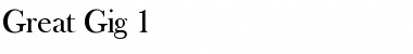 Download Great Gig 1 Font