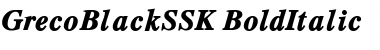 Download GrecoBlackSSK Font