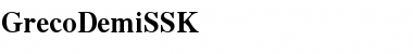 Download GrecoDemiSSK Font