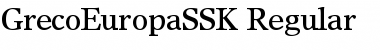 Download GrecoEuropaSSK Font