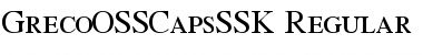 Download GrecoOSSCapsSSK Font