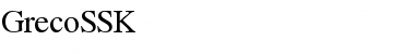 Download GrecoSSK Font